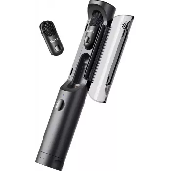 BOYA draadloze microfoon Magic-03 2,4GHz met 2 zenders en 2 ontvangers (Type-C en 3,5mm bus) zwart EU