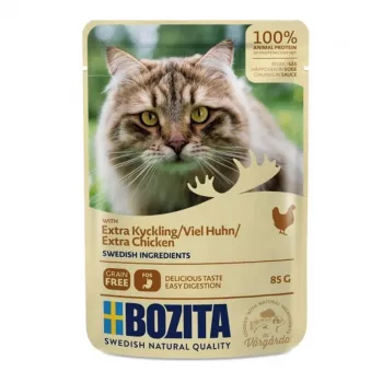 Bozita HiS Extra kip natvoer voor katten 85g
