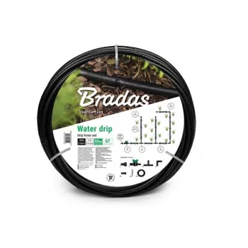 Bradas DSWWM50-SET1 tuinslangset 50 m, 1/2 inch, 3-laags PVC met snelkoppelingen, spuitmond en kraanadapter