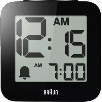 Braun BC 25 BP Zwarte kwartsklok met spraakmelding (67711)