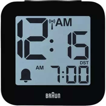 Braun BC 25 BP-DCF radiowecker met spraakuitvoer, zwart (60077)