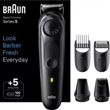Braun Series 5 BT5441 baardtrimmer met 40 lengtestanden en 100 min. accuduur