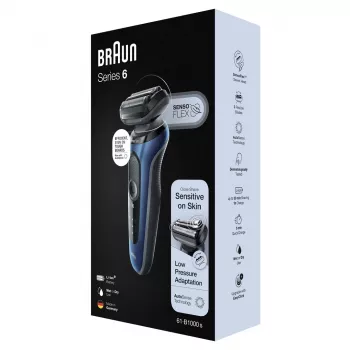 Braun Series 61 - B1000s elektrisch scheerapparaat nat & droog blauw