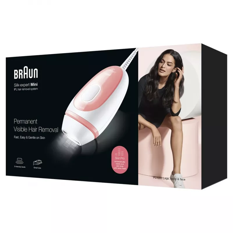 Braun Silk-expert PL1000 lichtontharing Intense Pulsed Light (IPL) roze, wit