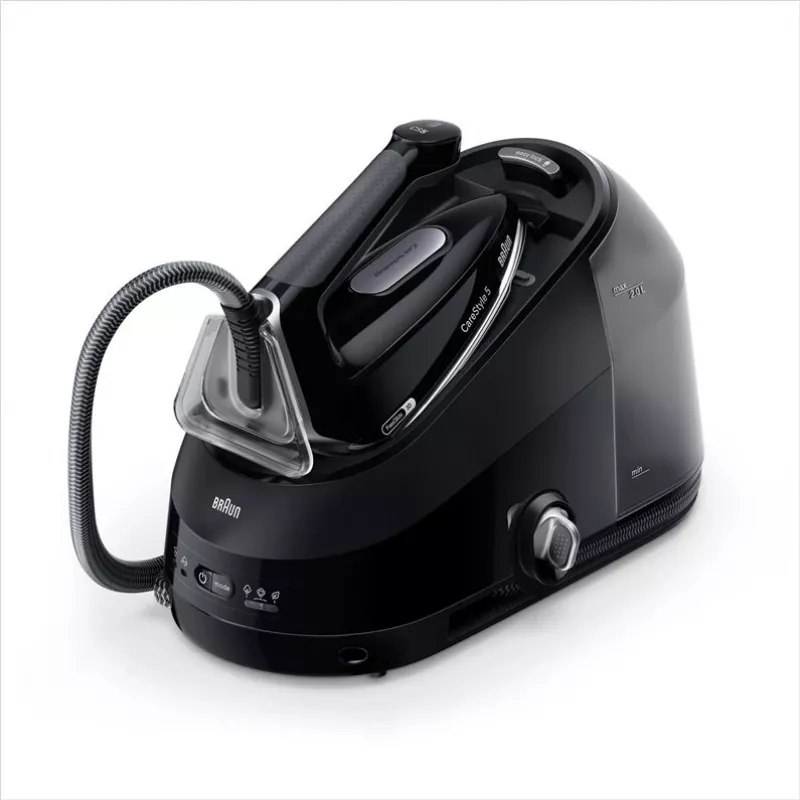 BRAUN stoomgenerator IS5249BK - 2400 W, 7,5 bar, 2 L tank, zwart/grijs