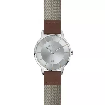 BREIL herenhorloge quartz analoog TW1744 35mm roestvrijstaal