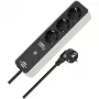 BRENNENSTUHL Connect Ecolor WLAN stekkerdoos 3-voudig (wit/zwart, 1,5 m kabel, spraakbesturing, timer, app)