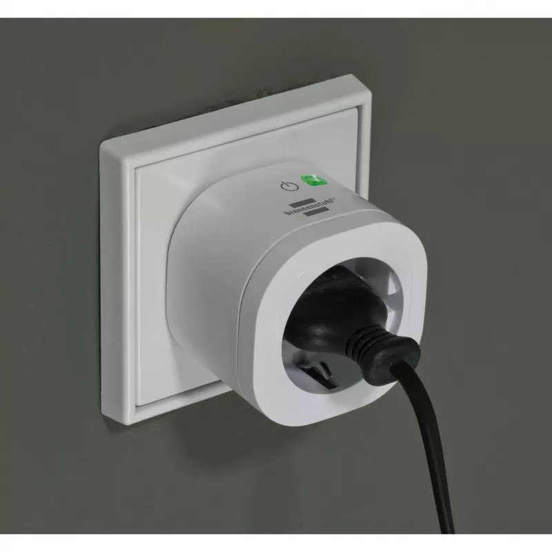 Brennenstuhl Connect WiFi Smart Plug WA 3600 XS02, wit, spraakbesturing, timer, app