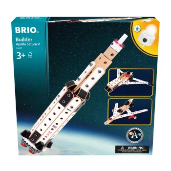 BRIO Builder NASA Apollo Saturn V bouwset, 34 onderdelen, vanaf 3 jaar