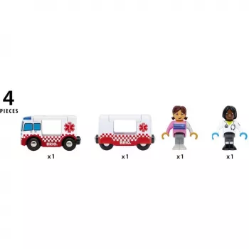 BRIO World ambulance speelgoedvoertuig