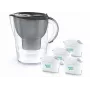 Brita Marella+ waterfilterkan met 4 Maxtra Pro Power cartridges, 2,4L, grafiet