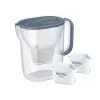 Brita Style Essential+ waterfilterkan met 2 MaxtraPro PP cartridges (2,4 l, donkerblauw)
