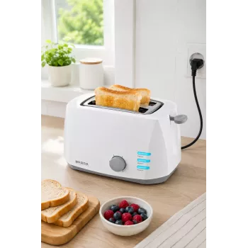 Brock BT 1002 WH toaster 800W, wit