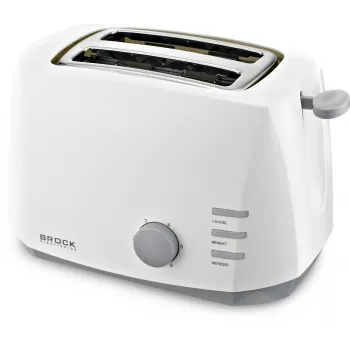 Brock BT 1002 WH toaster 800W, wit
