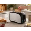 Brock BT 1003 SS toaster 800W, zwart/roestvrij staal
