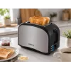 Brock BT 1003 SS toaster 800W, zwart/roestvrij staal