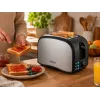 Brock BT 1003 SS toaster 800W, zwart/roestvrij staal