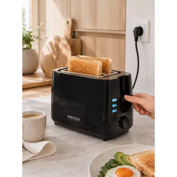 Brock BT 1005 BK toaster 800W, zwart