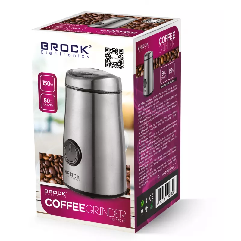 Brock CG 1050 SS koffiemolen 150W, roestvrij staal