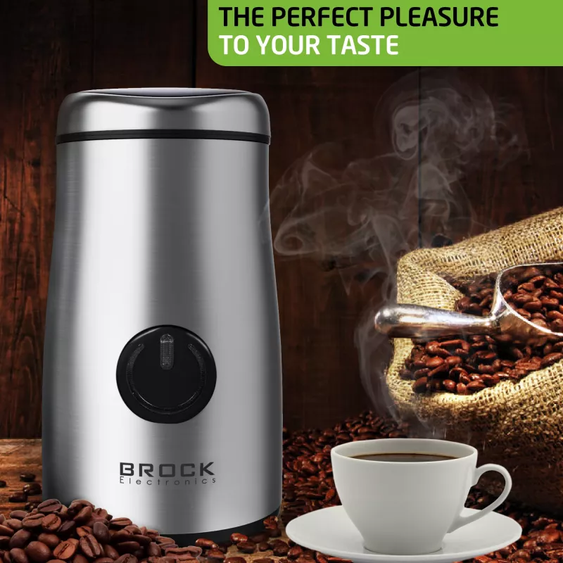Brock CG 1050 SS koffiemolen 150W, roestvrij staal