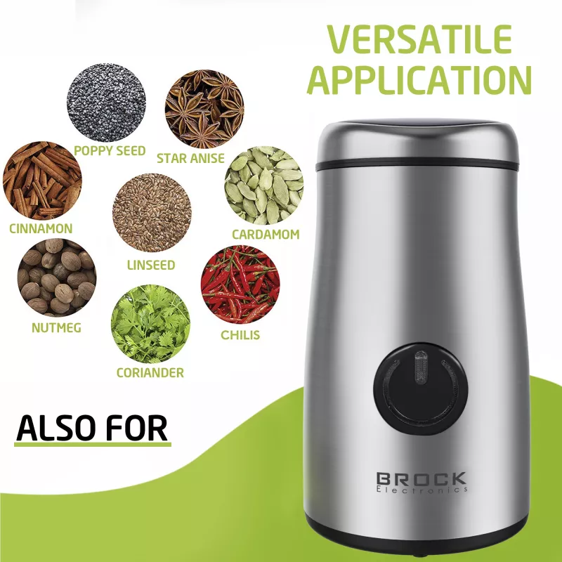 Brock CG 1050 SS koffiemolen 150W, roestvrij staal