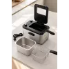 Brock DF 3001 SS friteuse 3,2L 2200W zwart/roestvrij staal