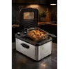 Brock DF 3001 SS friteuse 3,2L 2200W zwart/roestvrij staal