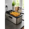 Brock DF 3001 SS friteuse 3,2L 2200W zwart/roestvrij staal