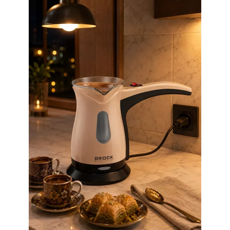 Brock ECP 106 Turkse koffiemachine 0,5L 500W crème/zwart