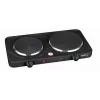 Brock EP 200 BK Elektrische kookplaat met twee pitten, 2500 W, zwart