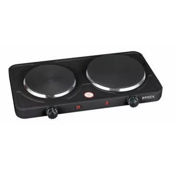 Brock EP 200 BK dubbele kookplaat, 2500 W, zwart