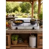 Brock GS 002 W Gasfornuis met twee branders, wit