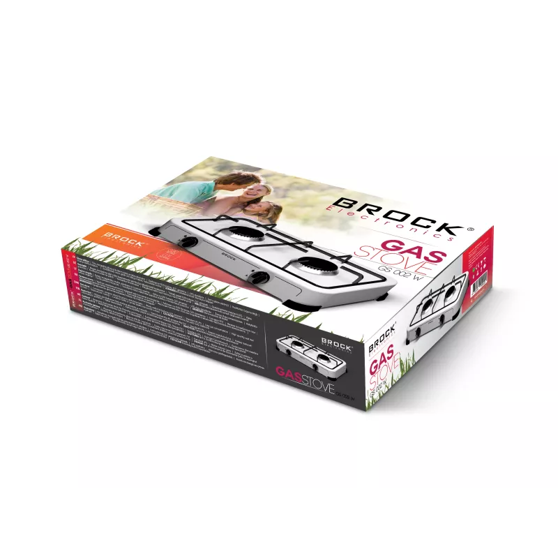 Brock GS 002 W Gasfornuis met twee branders, wit
