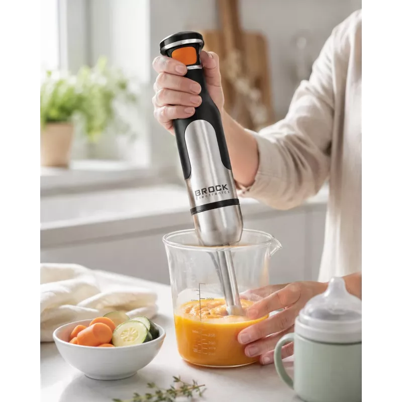 Brock HB 8001 S staafmixer 700W, zwart/roestvrij staal
