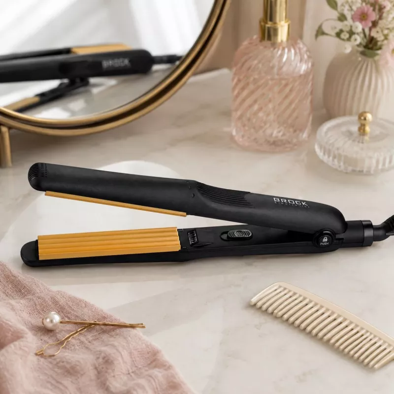 Brock HC 2001 BK keramische haarcrimper 25 W, zwart