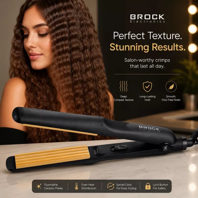 Brock HC 2001 BK keramische haarcrimper 25 W, zwart