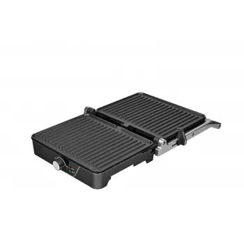 Brock HCG 5000 SS elektrische contactgrill 2000W, zwart/staal