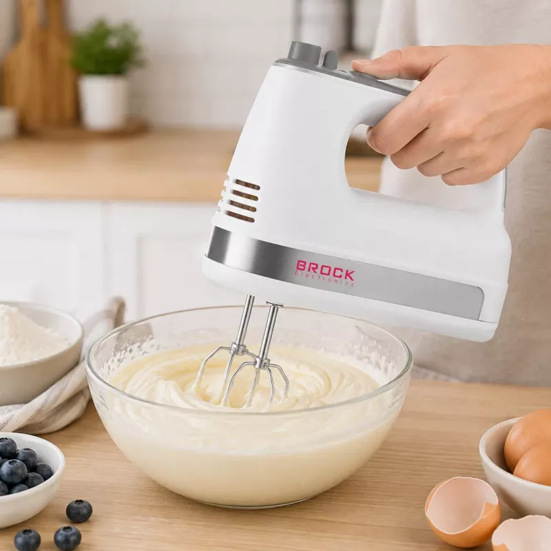 Brock HM 5003 WH handmixer 300W, wit
