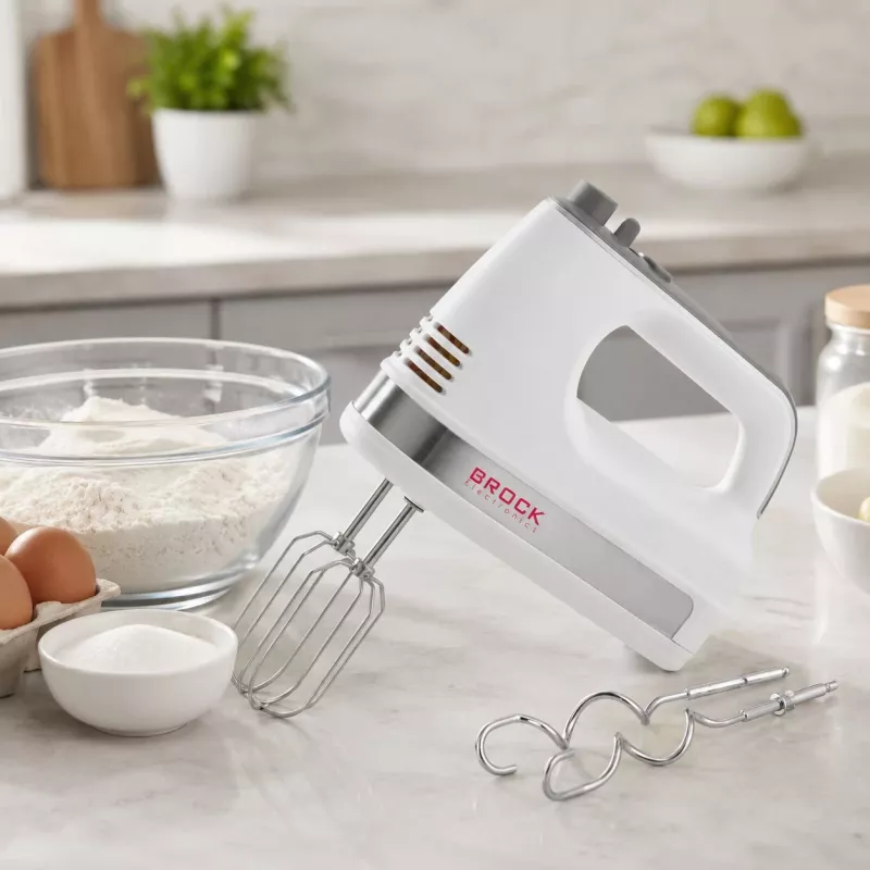 Brock HM 5003 WH handmixer 300W, wit