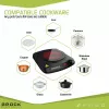 Brock HPI 3001 BK enkelvoudige kookplaat 1200W, 17,7 cm, zwart