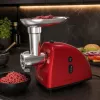 Brock MG 1502 RD vleesmolen 1500W, rood/staal