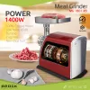 Brock MG 1601 RD vleesmolen 1400W, rood/staal