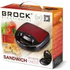 Brock SSM 2001 RD sandwichtoaster 750W rood