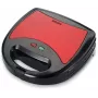 Brock SSM 2003 RD 3-in-1 sandwichmaker, wafelijzer en grill, 750 W, zwart/rood