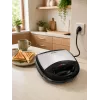 Brock SSM 2004 SS 3-in-1 sandwich-, wafel- & notengebakmaker, 750W, zwart/roestvrij staal
