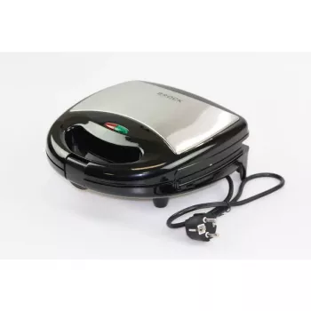 Brock SSM 2004 SS 3-in-1 sandwich-, wafel- & notengebakmaker, 750W, zwart/roestvrij staal