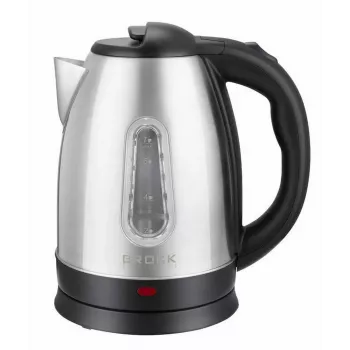 Brock WK 0601 SS elektrische waterkoker, 1,8 L, 1500 W, roestvrij staal