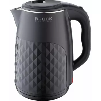 Brock WK 0618 BK elektrische waterkoker met dubbele wand 1,8L 1500W, zwart