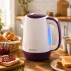 Brock WK 08 PR elektrische waterkoker 1,7L 2000W wit/paars