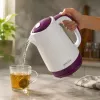 Brock WK 08 PR elektrische waterkoker 1,7L 2000W wit/paars
